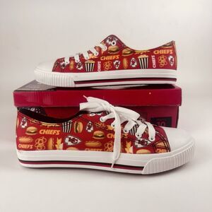 FOCO NFL - Kansas City Chiefs Low Top Canvas Shoes - Men’s Size 10 - New w Box